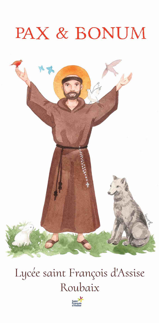 BÂCHE ILLUSTREE SAINT FRANCOIS D'ASSISE