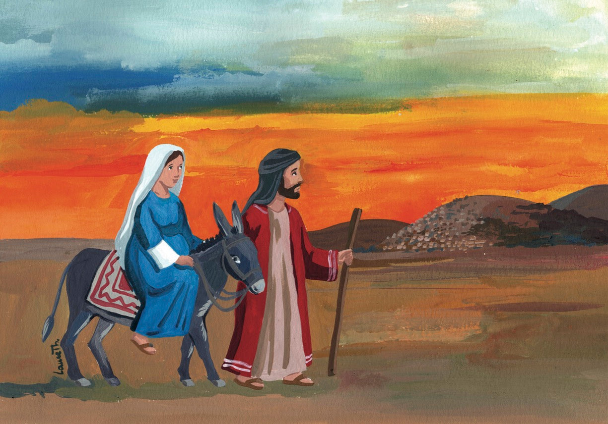 CARTE AVENT EN CHEMIN VERS NOËL