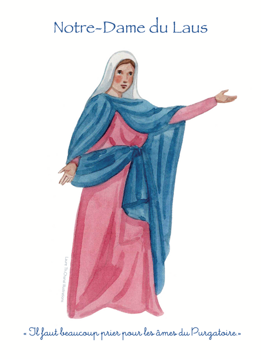 CARTE PRIERE NOTRE DAME DU LAUS