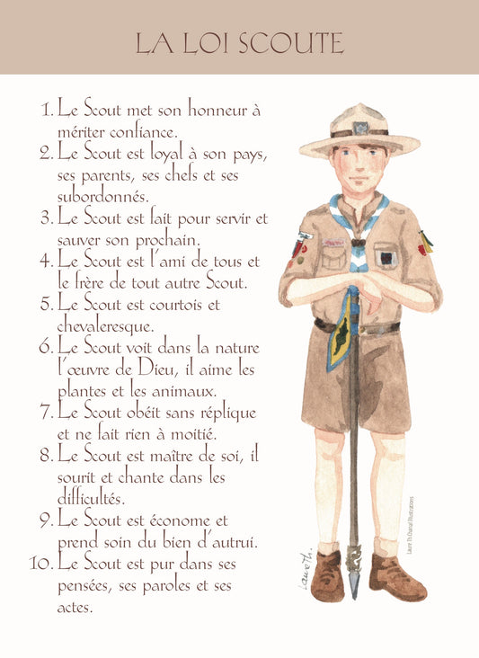 CARTE LOI SCOUTE