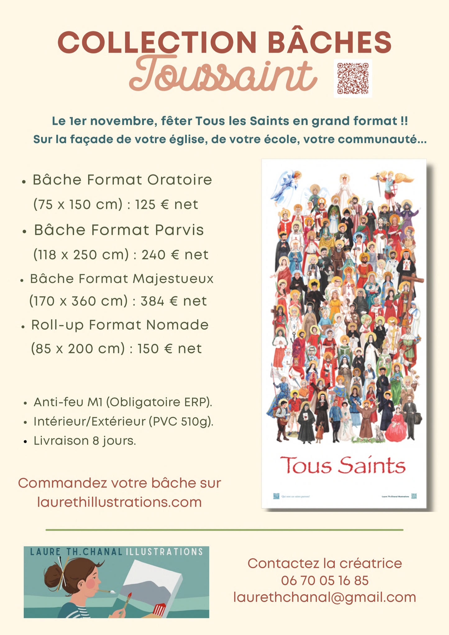 BÂCHE ILLUSTREE TOUSSAINT