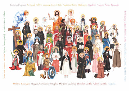 AFFICHE DES SAINTS DE LA FAMILLE