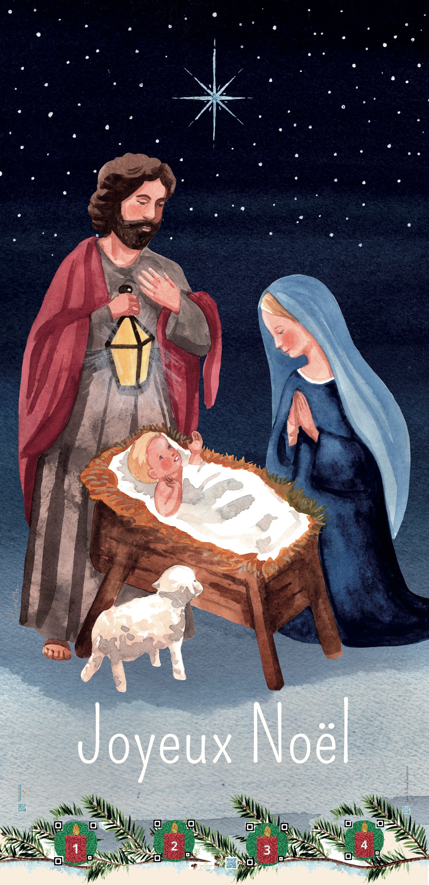 AFFICHE BÂCHE NOËL ( Disponible uniquement sur le site baches chretiennes.com)