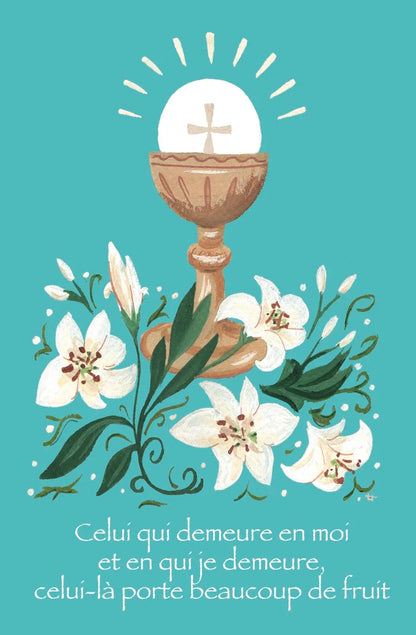 IMAGE CALICE AU LYS(BLEU) - Laure Th.Chanal Illustrations