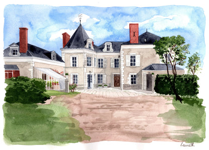 AQUARELLE ARCHITECTURE/PAYSAGE - Laure Th.Chanal Illustrations