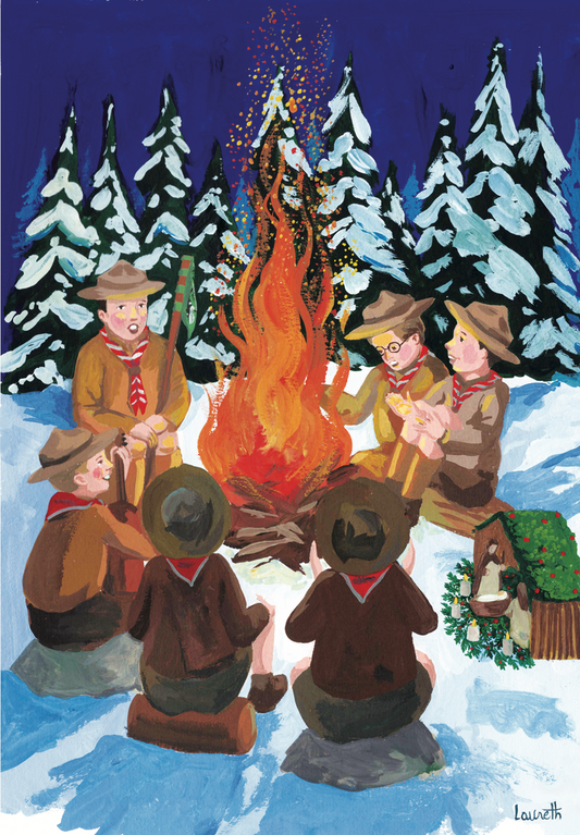 CARTE DE NOËL "NOËL SCOUT"