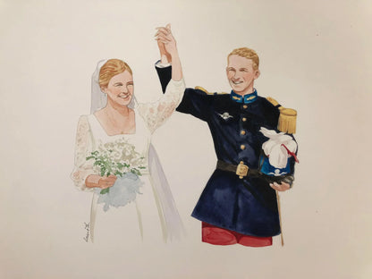 PORTRAIT DES MARIÉS - Laure Th.Chanal Illustrations